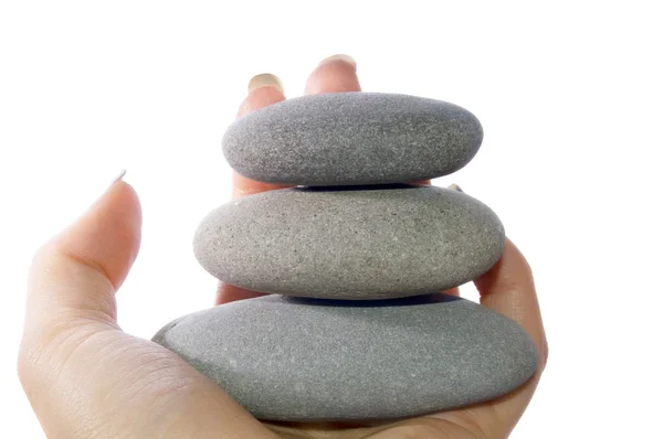Três rochas equilibradas — Fotografia de Stock