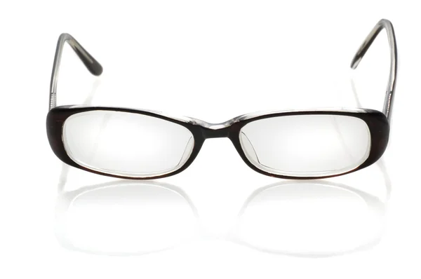Okulary z reflaction na białym tle — Zdjęcie stockowe