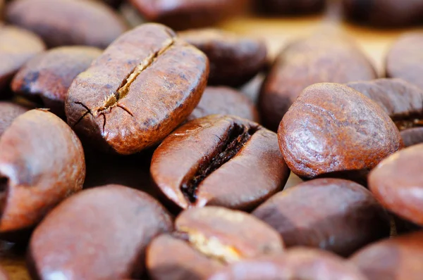 Närbild av kaffebönor — Gratis stockfoto