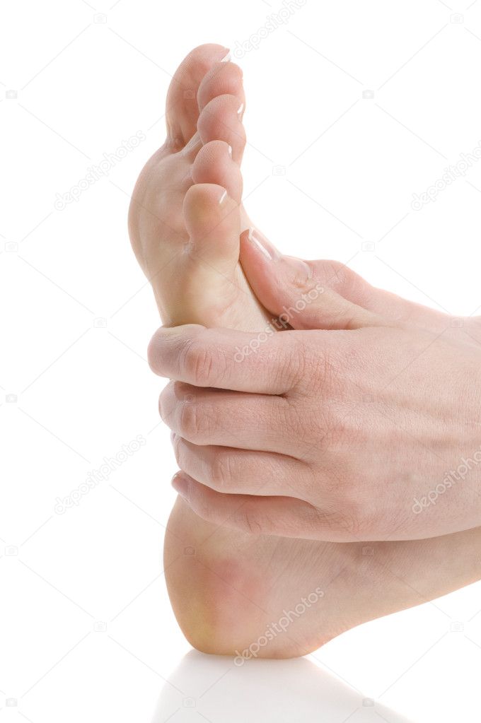 Foot massaging