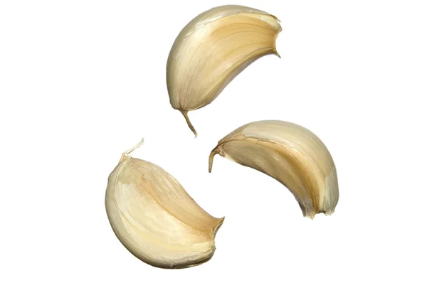Close-up of garlic on white isolated — Stock Photo, Image