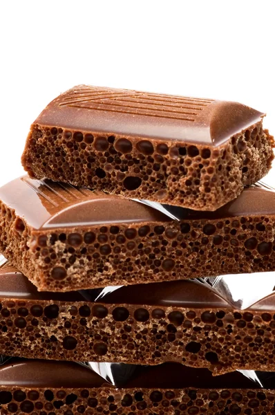 Brick of chocolate — Stock Photo, Image