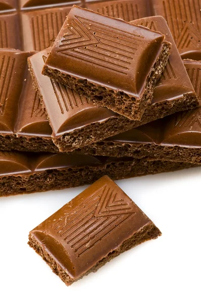 Brick of chocolate — Stock Photo, Image