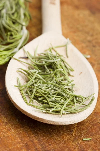 Rosemary spice in spoon — Stock Photo, Image