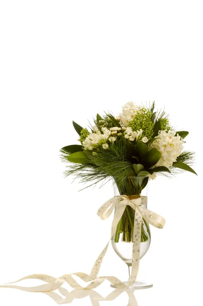 Bouquet bianco e verde — Foto Stock