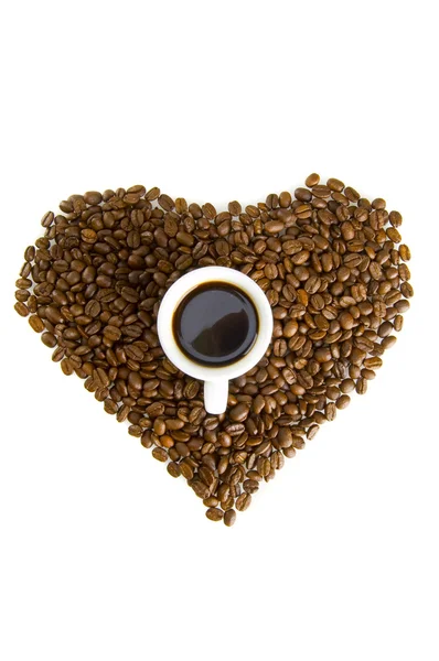 커피 원두의 심장 — 스톡 사진