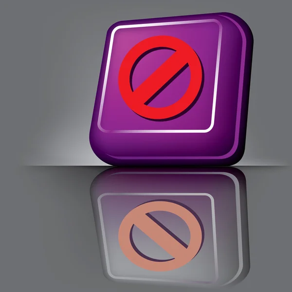 Заборонені кнопки — стоковий вектор