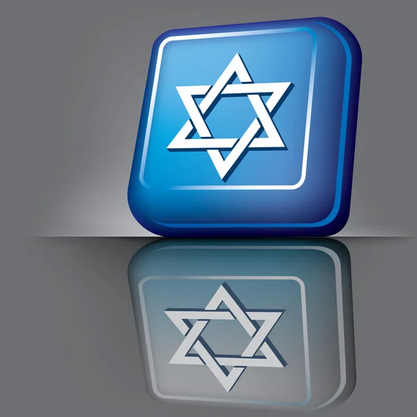 Bouton Israël — Image vectorielle