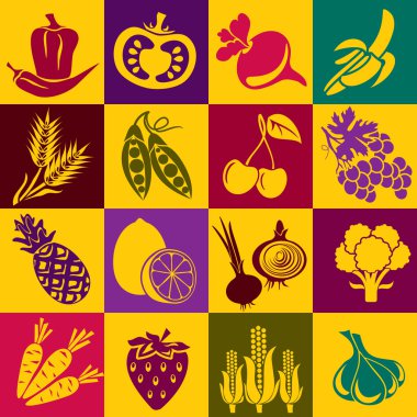 Fruits and vegetables clipart