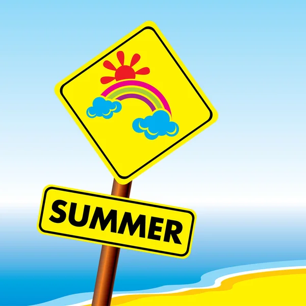夏天的象征 — 图库矢量图片