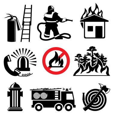 Fire safety clipart