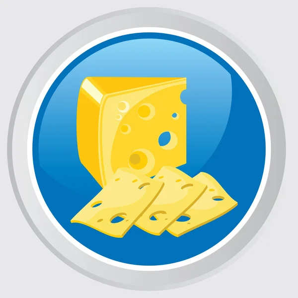 Икона сыра — стоковый вектор