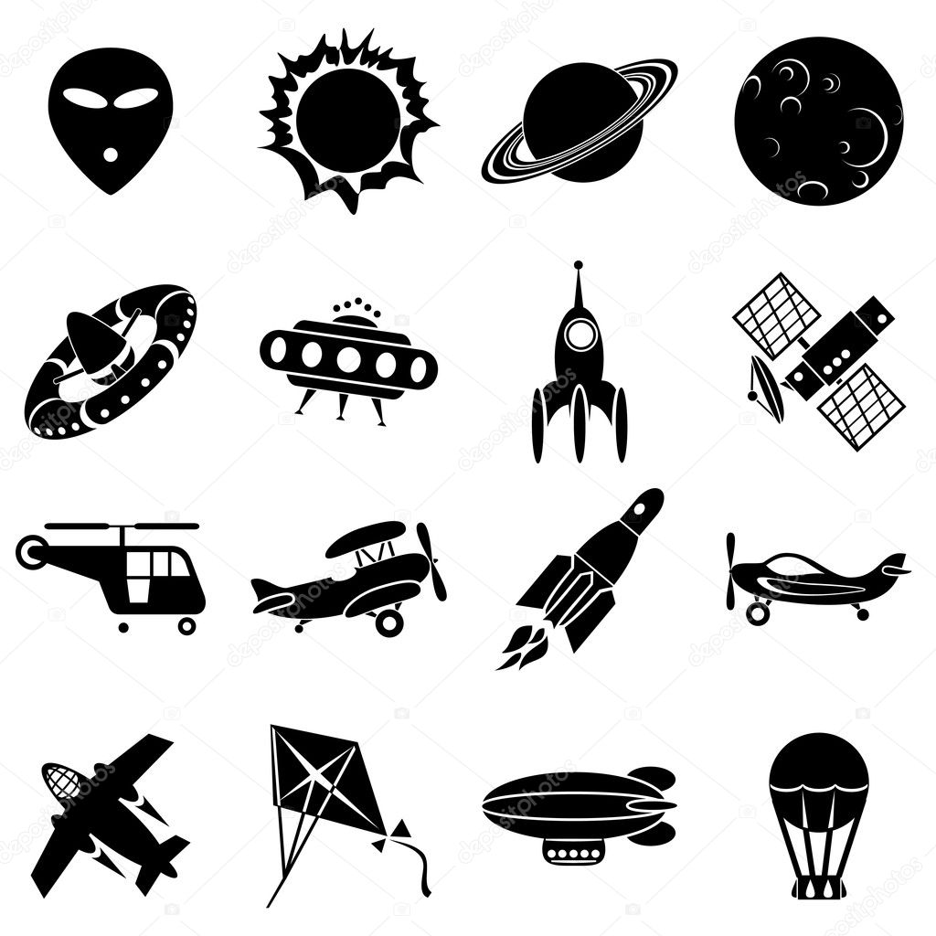 Air and space icons