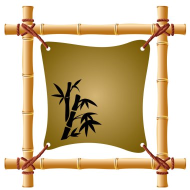 Bamboo frame clipart