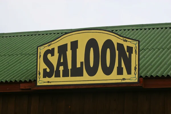 stock image Old Saloon Sign on Weathered