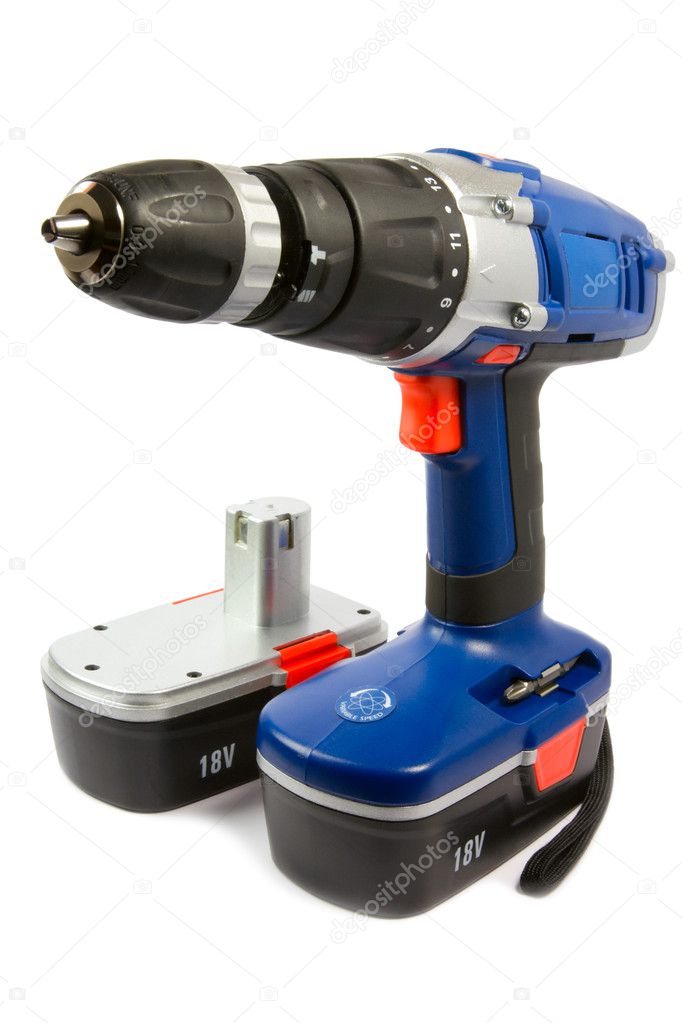 Cordless hammer drill and spare battery