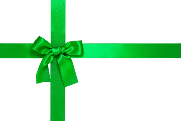 stock image Green cross ribbon with bow