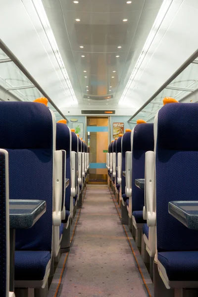 Railway coach interior — Stock Photo, Image