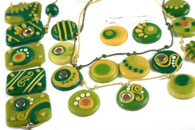 Ornaments from polymer clay clipart