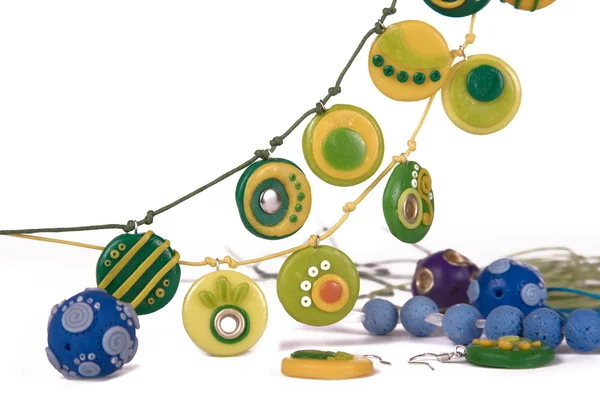 Ornaments from polymer clay — Stock Photo, Image