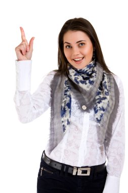 Gesturing girl clipart