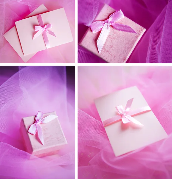 Pink present box — Stock Photo, Image