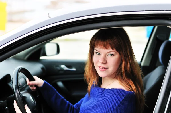 Teen driver in — Stock Photo, Image
