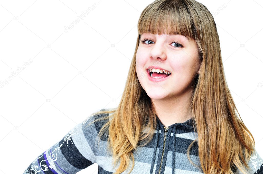 Happy teen girl