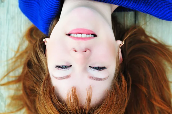 Redheaded face — Stock Photo, Image