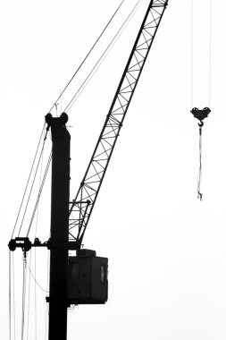 Silhouettes of the construction clipart