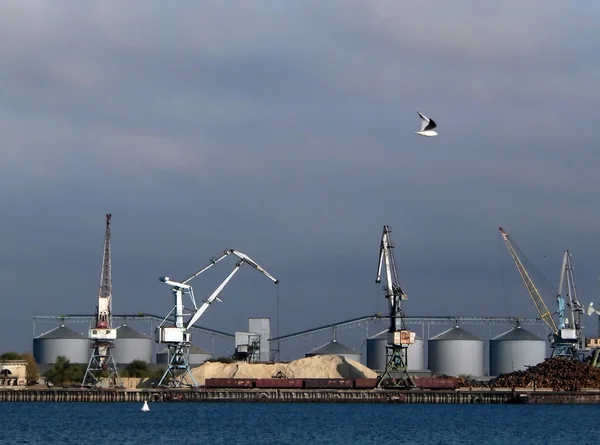 Trabajos de carga en puertos marítimos — Foto de Stock
