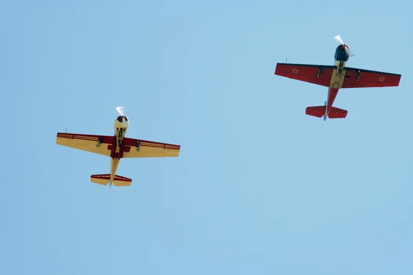 Dwa Samoloty śmigłowe 2 — Zdjęcie stockowe