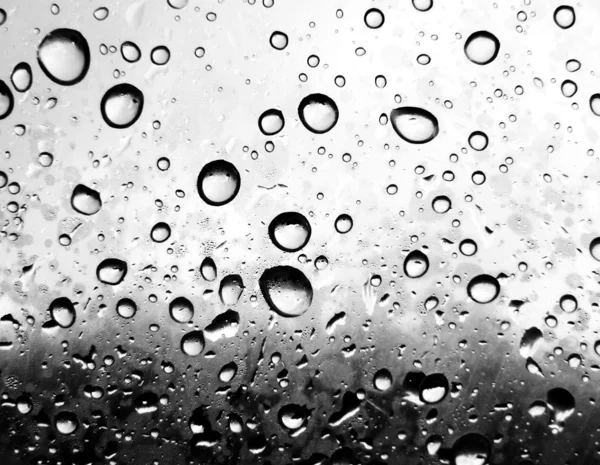 Krople deszczu na plastik — Zdjęcie stockowe