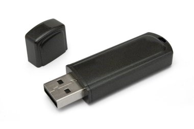 Usb flash memory, close-up clipart