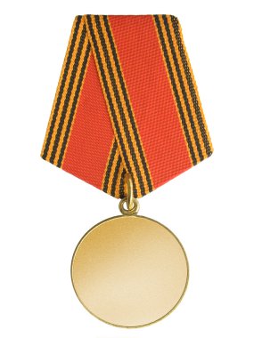 Blank gold medal clipart