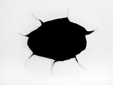 Hole on paper surface clipart