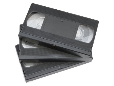 Stack of video cassettes clipart