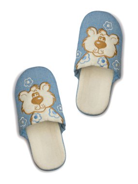 Childlike slippers clipart