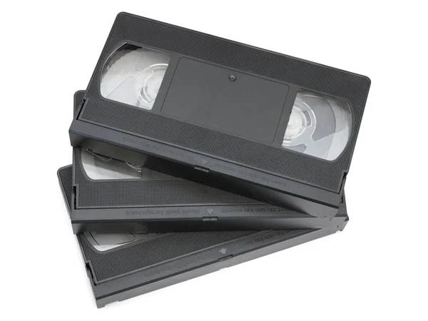 Stapel von Videokassetten — Stockfoto
