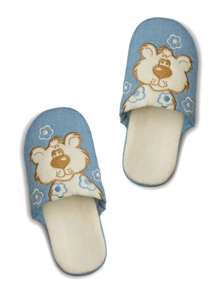 Kinderlijke slippers — Stockfoto