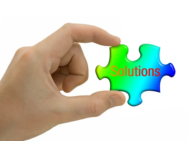 stock image Solutions in hand
