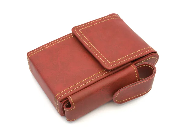 Leather case for pack of cigarettes — Stock Photo, Image