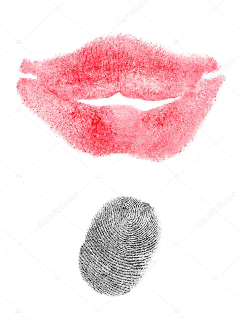 Kiss and fingerprint
