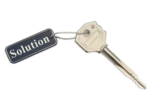 Key with label Solution — Stock Photo, Image