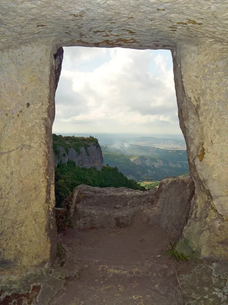 stock image Window in stony wall