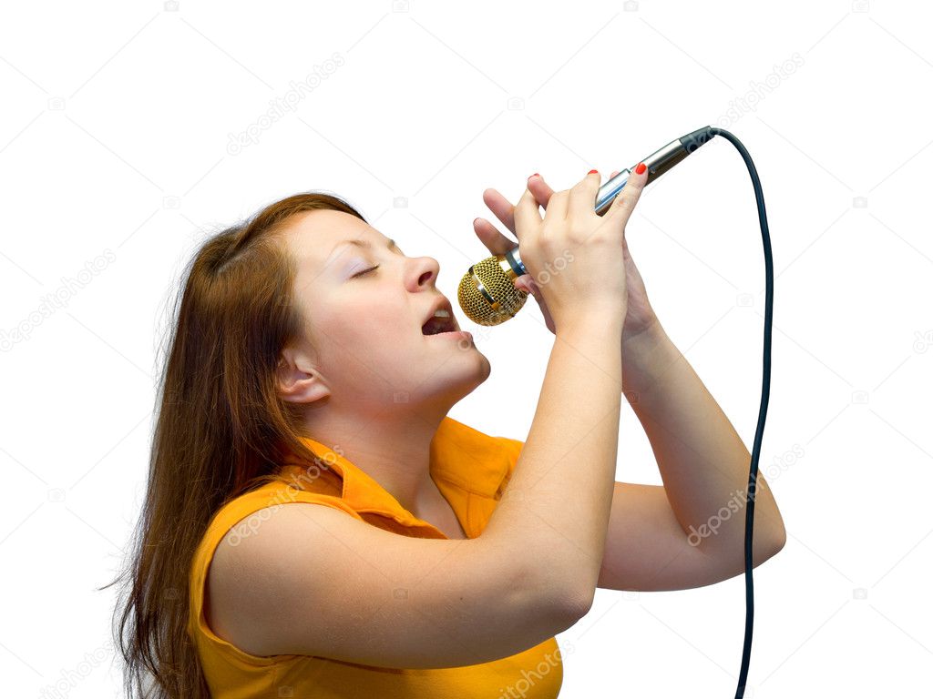 Young women sing