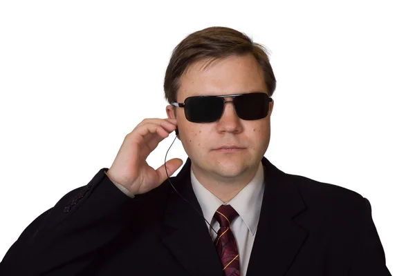Bodyguard in sunglasses — Stock Photo, Image