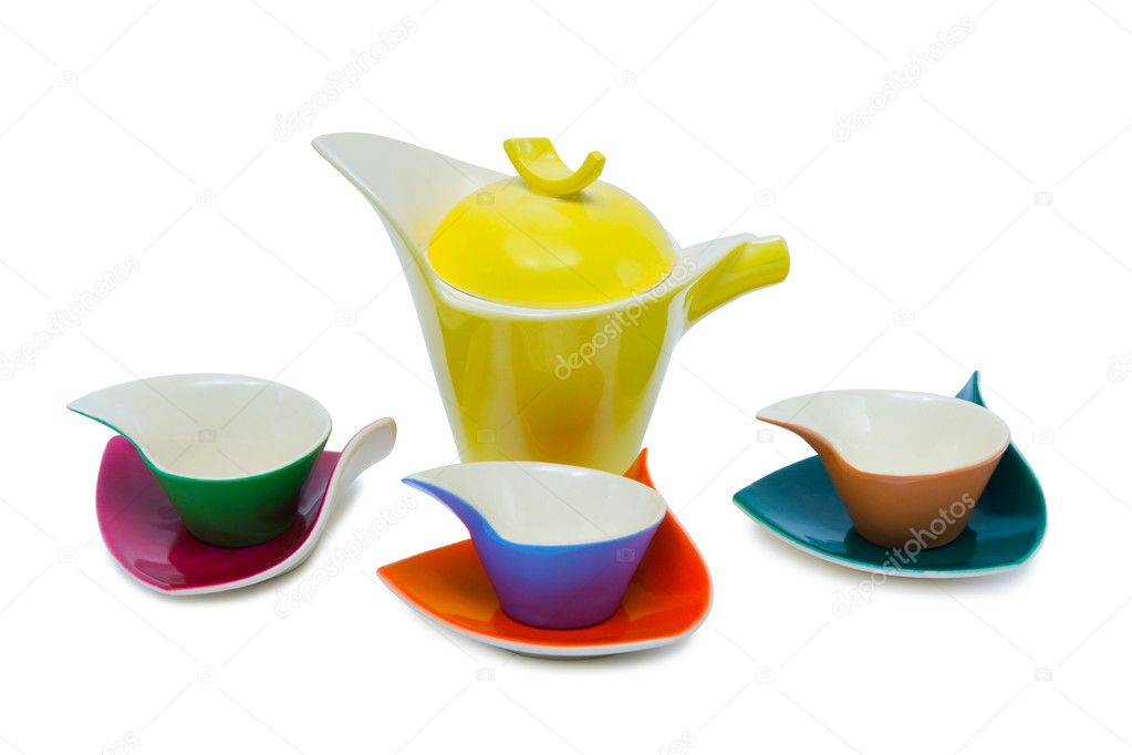 Cups and teapot