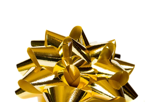 Macro of gold bow — Stock Photo, Image