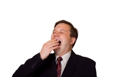 Yawning man clipart